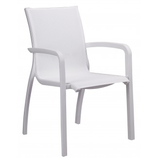Grosfillex stacking outdoor arm chair